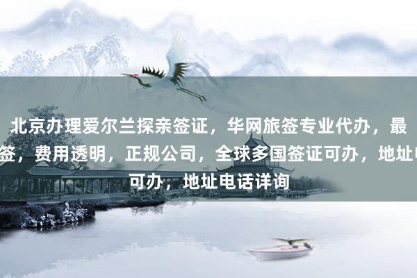 北京办理爱尔兰探亲签证，华网旅签专业代办，最快3天出签，费用透明，正规公司，全球多国签证可办，地址电话详询